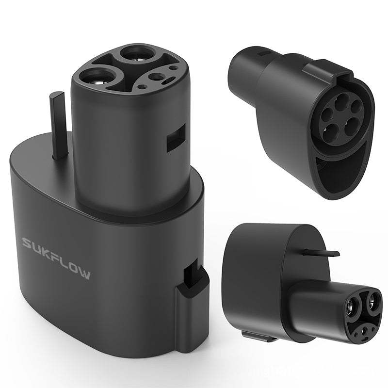 Suk-JTX1 High-Powered J1772 to Tesla Charging Conversion Adapter Compatible with Model 3/S/X/Y