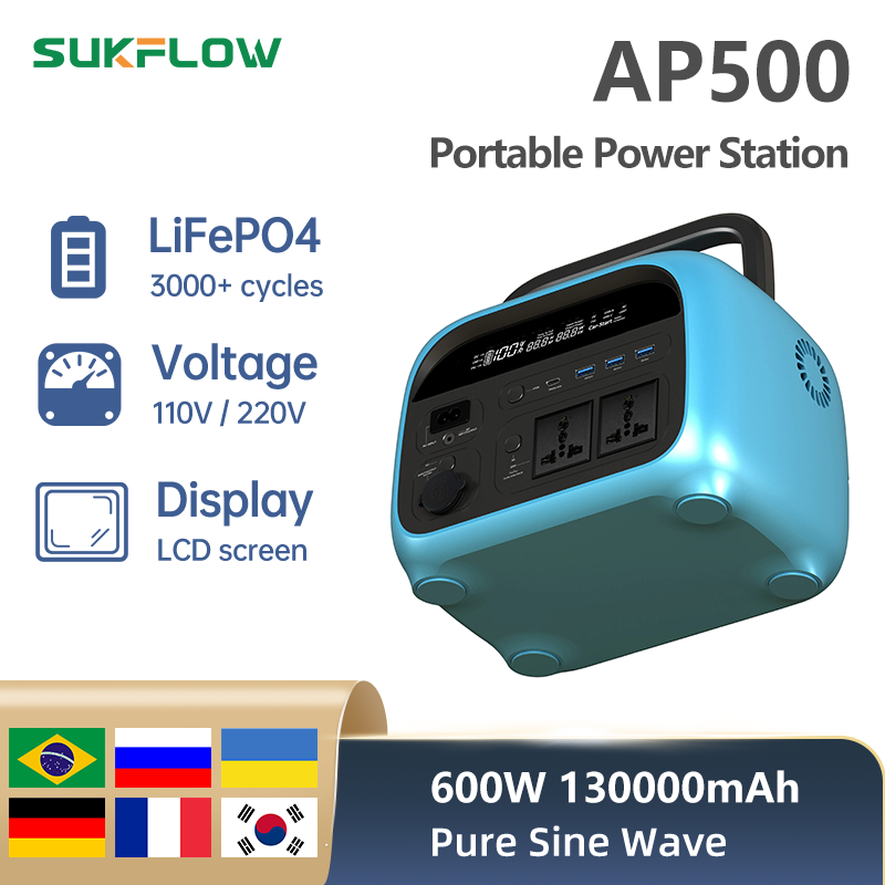 130Ah gerador de energy portable preferred for outdoor camping AC socket LiFePO4 battery 481Wh 600W - EV Globle Store