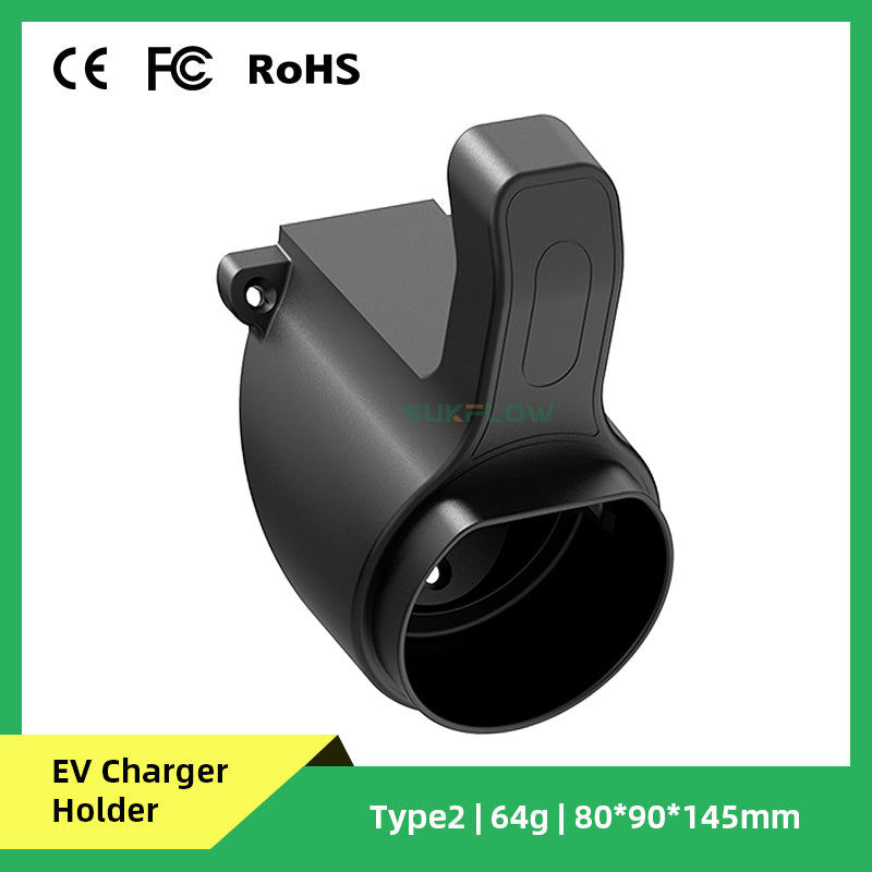 Type2 holder EU universal EV Charger Cable Holder for GB/T plug Wall-Mount EV Charging Cable hook