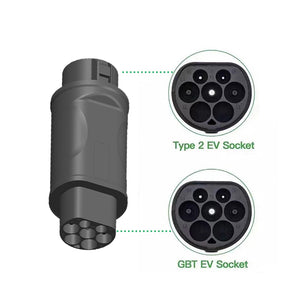 Suk-T2GB Electric Car EV Charger Adapter Type 2 to GBT 16A Three Phase EV Charging Adapter for EV Car