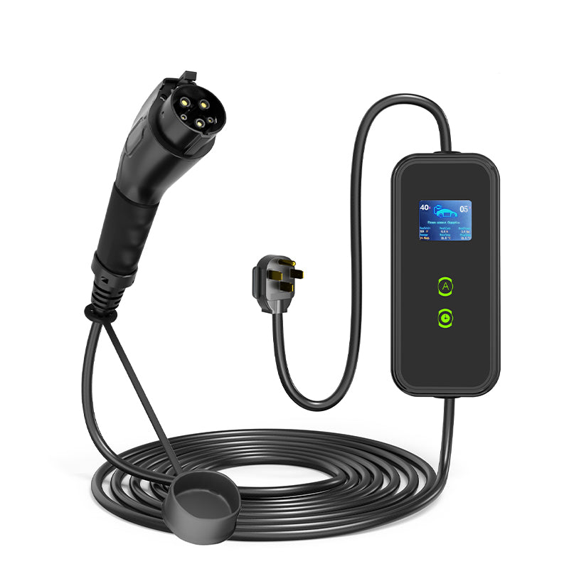 US 40A 9.6KW Portable Electric Vehicle Charger Type 1 Plug