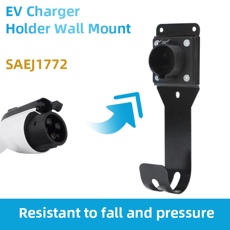 Suk-P04 Wall-Mount Electric Vehicle Connector EV Charger Holder fStorage and organization US Tesla