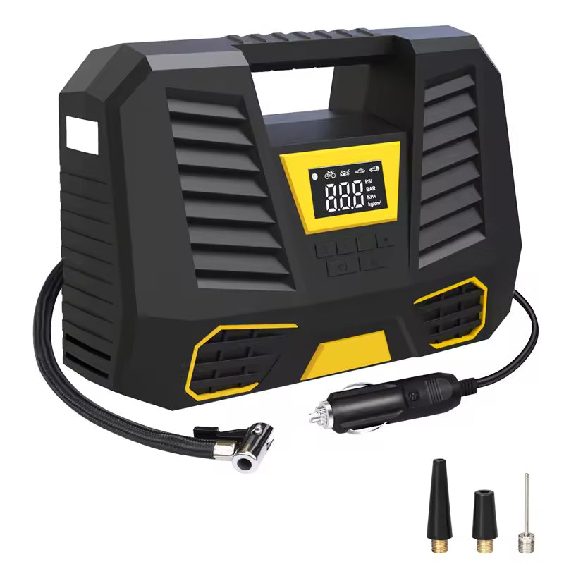 Portable Car Wireless Air Pump 12V Air Compressor with LED Light - EV Globle Store