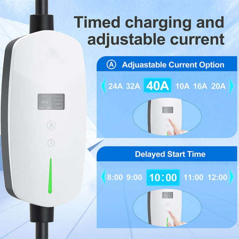 40A Type 1 Electric Vehicle Car SAE J1772 Standard Plug-in Fast EV Charging Station Pile Level 2 Charging Gun - EV Globle Store