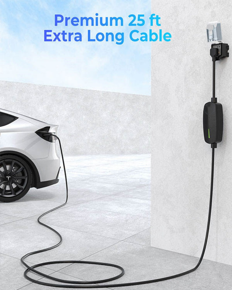 Portable EV Charger 7kw 32A Level 2 Car Battery Charger Use Version Mobile Fast Home Charging Station Pile for Tesla Gen3 - EV Globle Store