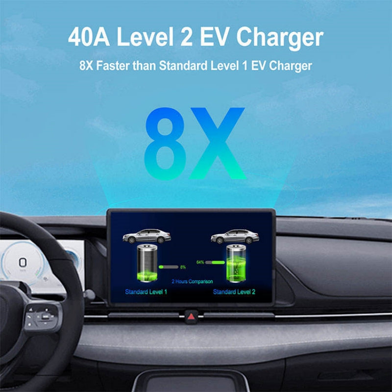 40A Type 1 Electric Vehicle Car SAE J1772 Standard Plug-in Fast EV Charging Station Pile Level 2 Charging Gun - EV Globle Store