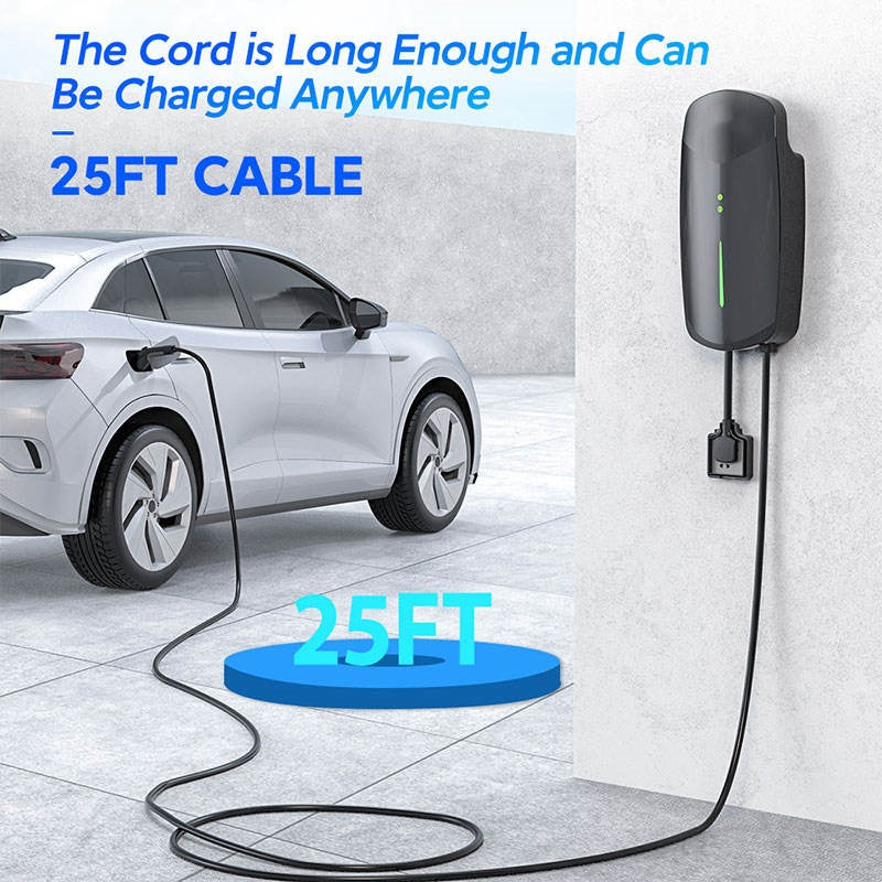 40A J1772 9.6KW EV Charger Wallbox 40A Evse Type 1 Floor Mounted Charging Station - EV Globle Store