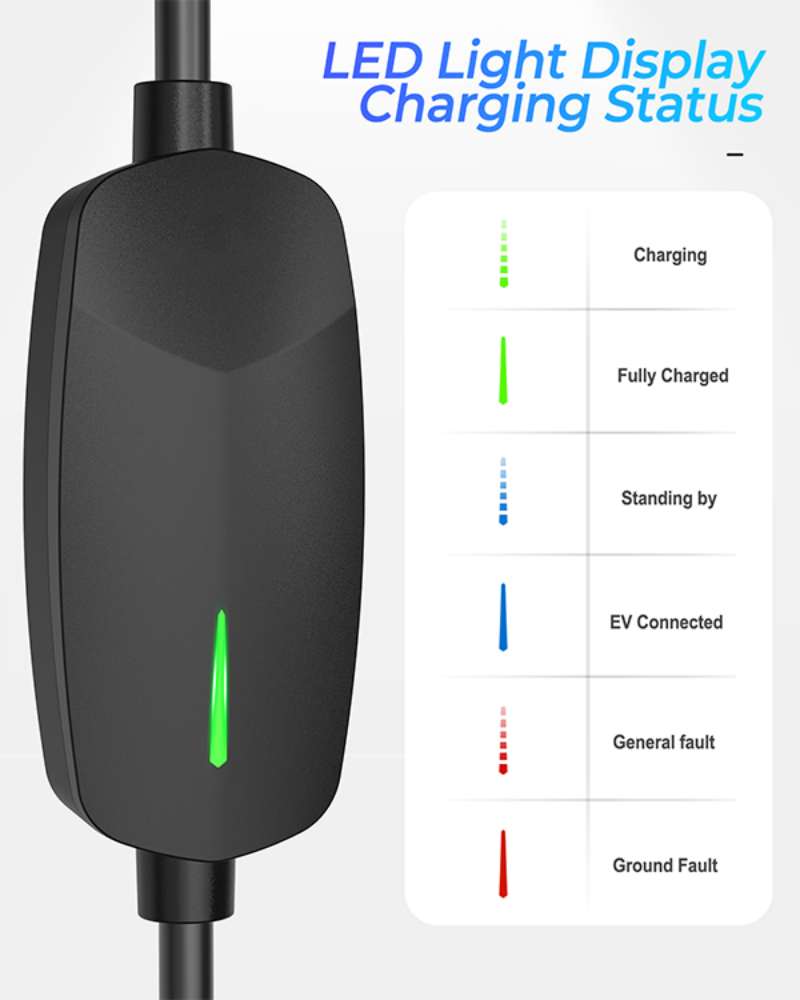 32A Type 1 Portable EV Charger Level 2 Sae J1772 Type1 Standard Plug-in Fast Charging Station pile Home Operation 7kw general - EV Globle Store