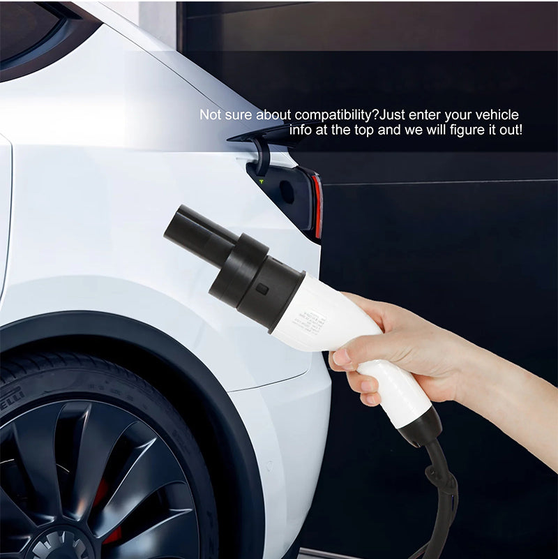 Sku-T2TS Seamless EV Charging Compatibility Tesla to Type 2 Plug Adapter