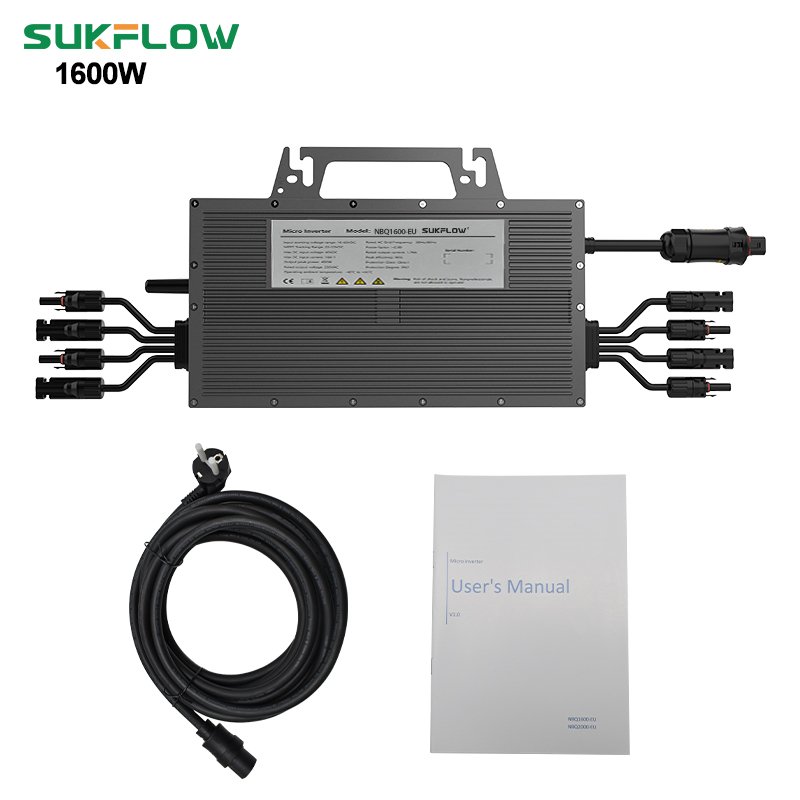 1600W SUKFLOW Efficient Cooling Micro Inverter Non-stop Stable Output