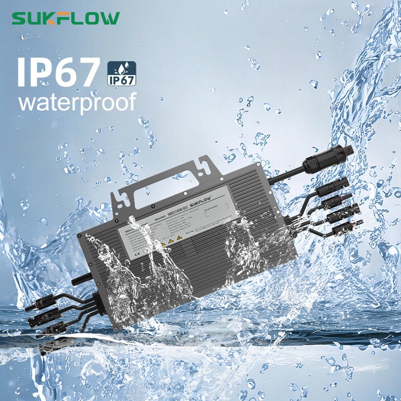 1600W SUKFLOW Efficient Cooling Micro Inverter Non-stop Stable Output