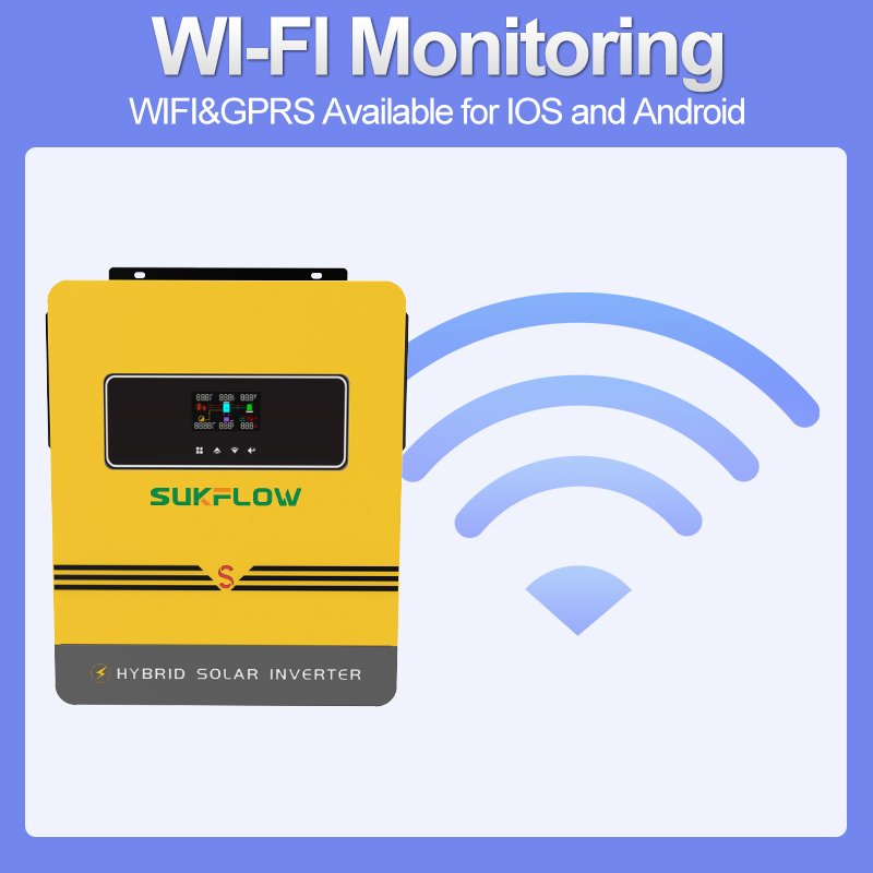 Off Grid Inverter 6.5KW Heavy Duty Pure Sine Wave Hybrid Solar System for Commercial Use