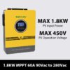 Off Grid Inverter 1.8KW Smart Pure Sine Wave Solar Energy System for Outdoor Home