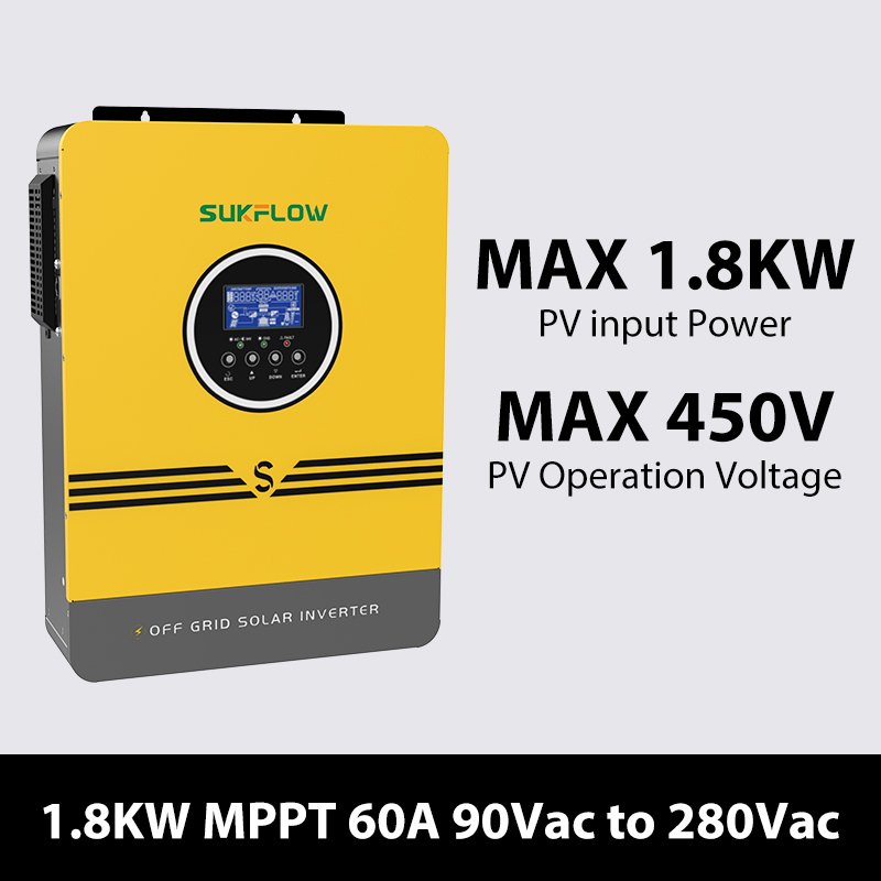 2 Off Grid Inverter 1.8KW Smart Pure Sine Wave Solar Energy System for Outdoor Home