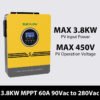 Off Grid Inverter 3.8KW Heavy Duty Pure Sine Wave Hybrid Solar System for Commercial Use