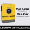 Off Grid Inverter 6.2KW Heavy Duty Pure Sine Wave Hybrid Solar System for Industrial Use