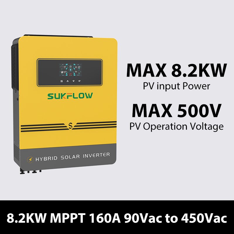 2 Off Grid Inverter 8.2KW High Efficiency Pure Sine Wave Solar Energy System for Home Business