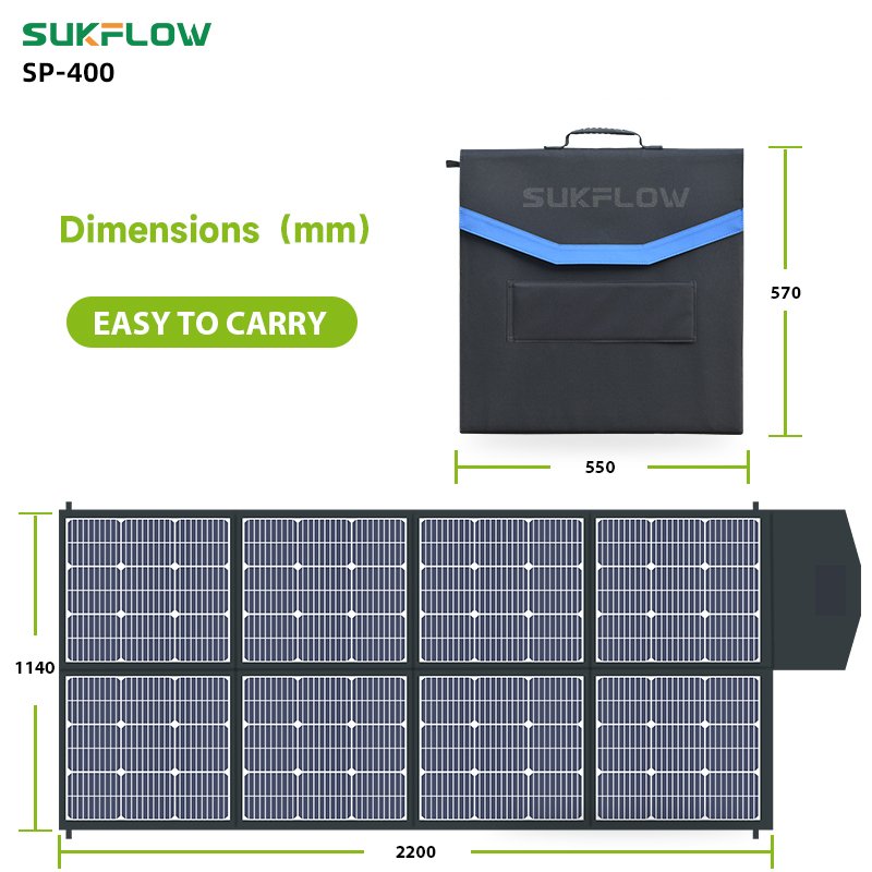 SUKFLOW 400W Monocrystalline Solar Panel For Residential Roof Installation