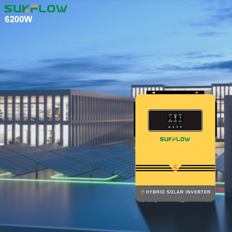 44 Inverter 6.2KW Heavy Duty Pure Sine Wave Hybrid Solar System for Industrial Use
