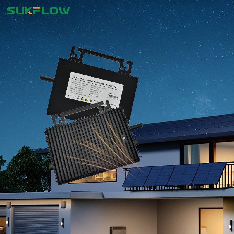 7 1200W Smart Monitoring Micro Inverter Solar System Remote Control