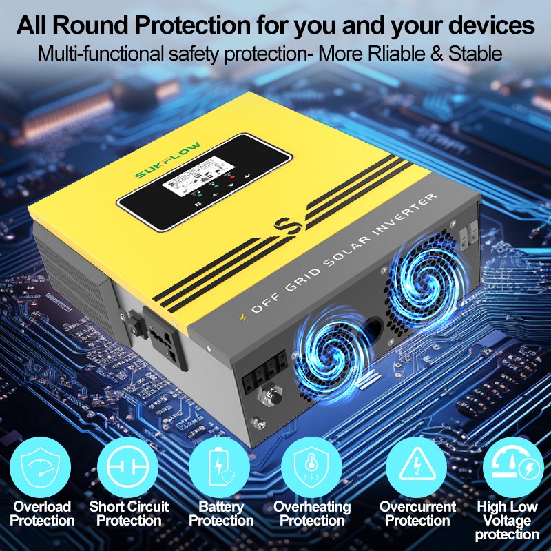 1KW High Efficiency Pure Sine Wave Solar Inverter Power System for Home Camping