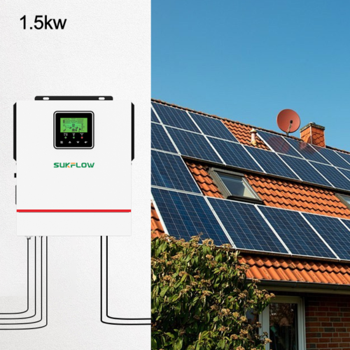 SUKFLOW Advanced 1.5KW Hybrid Solar Inverter With MPPT For Home Solar Systems