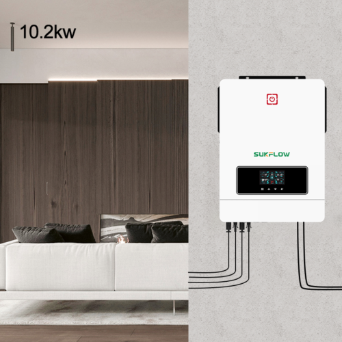 SUKFLOW Commercial 10.2KW Three Phase Hybrid Inverter For Solar Farms
