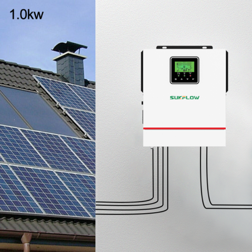 SUKFLOW High Efficiency 1KW Pure Sine Wave Solar Inverter For Home Backup Power With Silent Operation