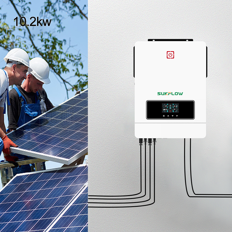 SUKFLOW Commercial 10.2KW Three Phase Hybrid Inverter For Solar Farms