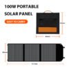 SUKFLOW 100W Portable Solar Panel For Camping And Outdoor Charging