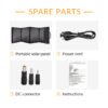 SUKFLOW 100W Portable Solar Panel For Camping And Outdoor Charging