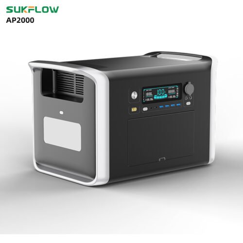 SUKFLOW High Quality 2KW Solar Power Station Portable With Lithium Battery For Off Grid