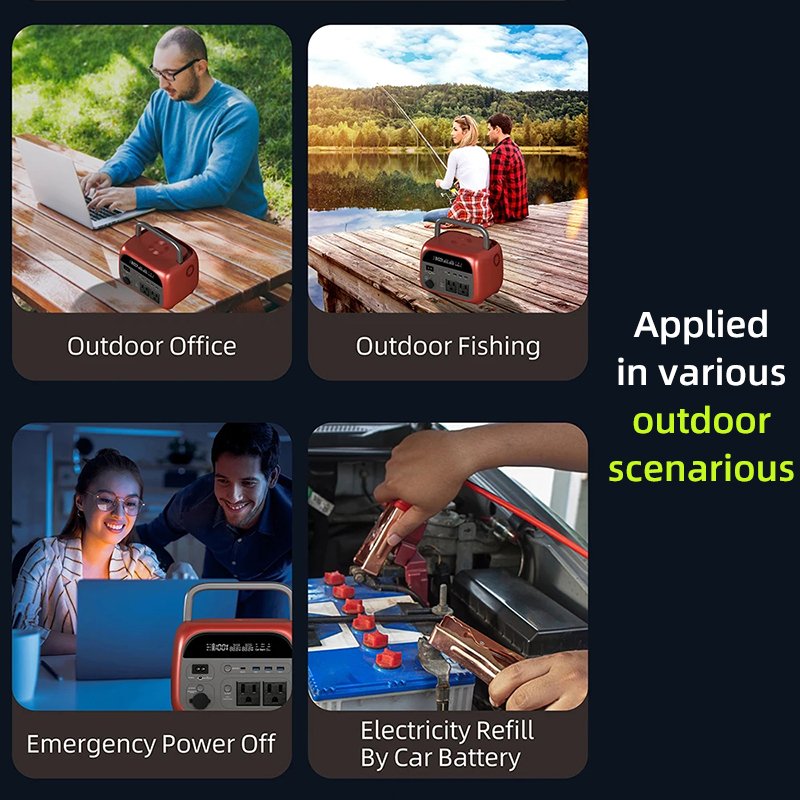 SUKFLOW 500W Portable Solar Power Station For Emergency And Camping