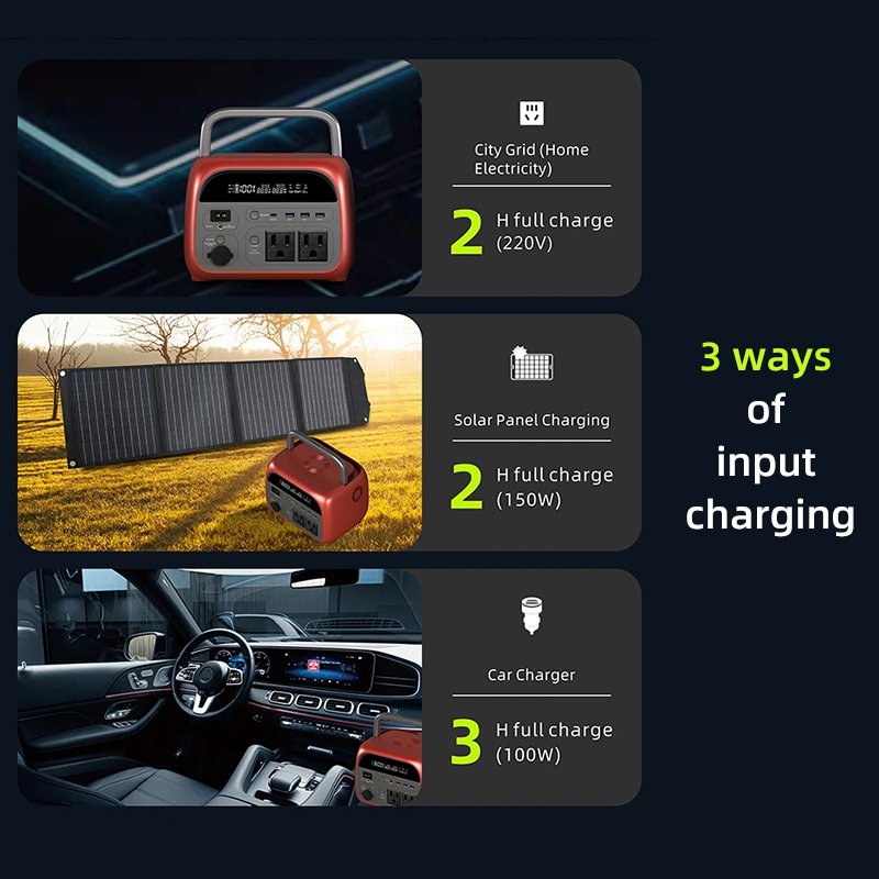 SUKFLOW 600W Solar Power Station With MPPT Charge Controller