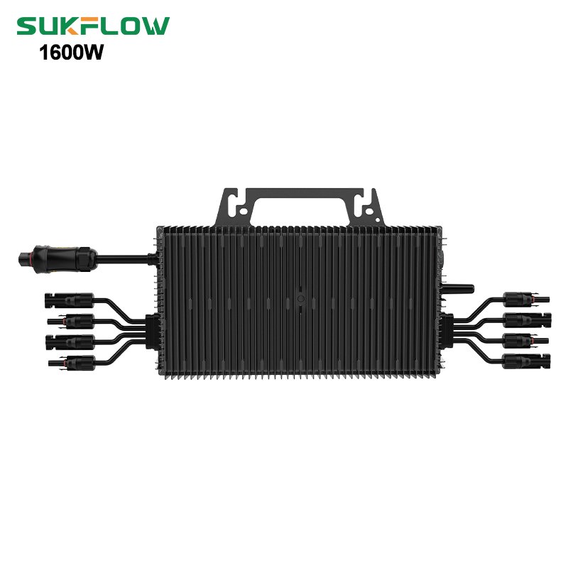 白底 1200W Smart Monitoring Micro Inverter Solar System Remote Control