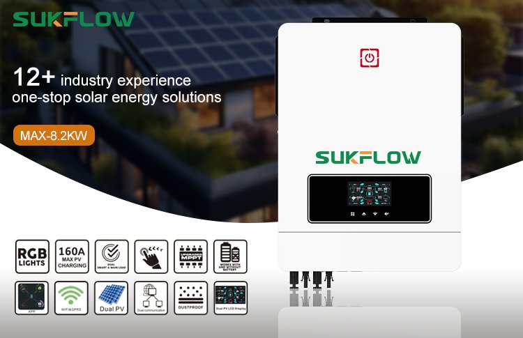 SUKFLOW Advanced 8.2KW Hybrid Inverter For Large Solar Arrays